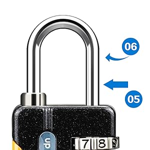 Worve 2 Pack Combination Lock 4 Digit Outdoor Waterproof Padlock