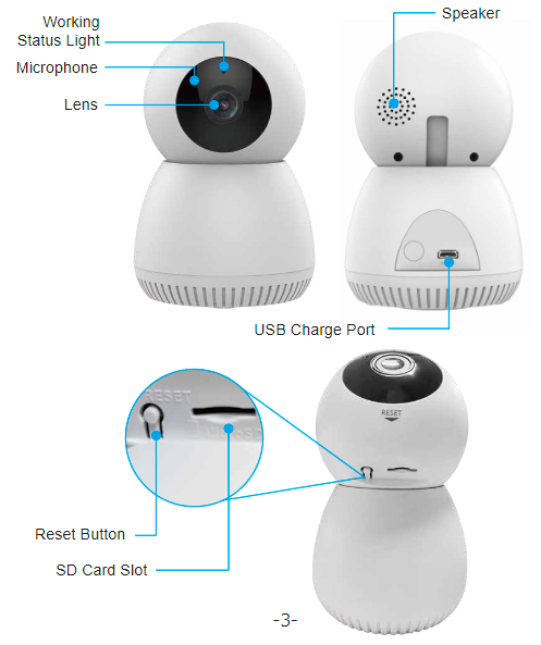 WiFi IP Camera with Pan and Tilt