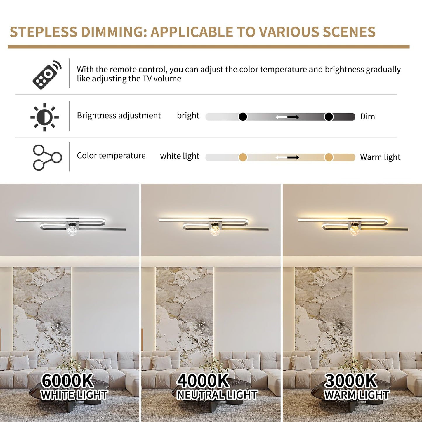 Led Ceiling Lamp Dimmable(48W 2880lm)