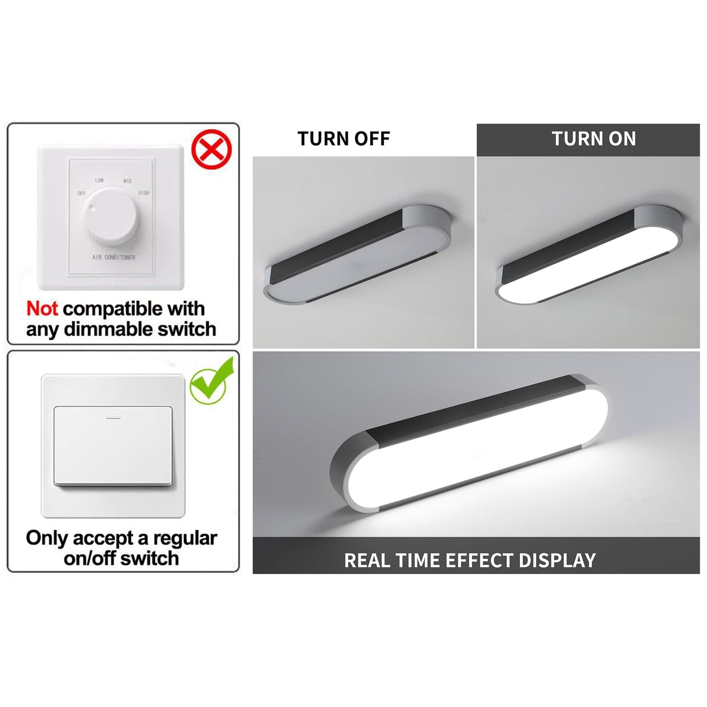 Linear Led Ceiling Lamp(39W, 1560lm)