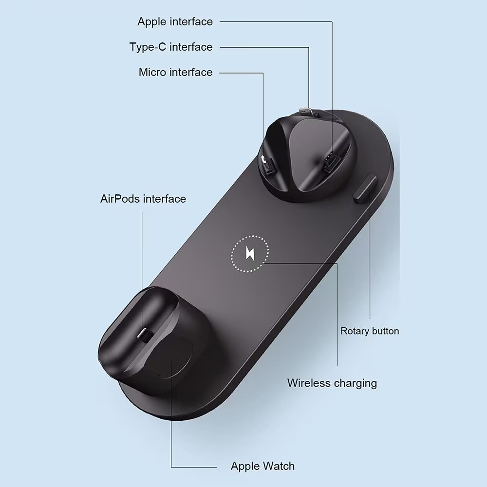 6 in 1 Wireless Charging Stand
