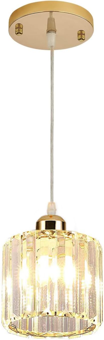 Crystal Chandeliers Sputnik Ceiling Light Black Flush Mount Ceiling Small Bathroom Chandelier Modern Hallway Pendant Light Fixtures (Gold)