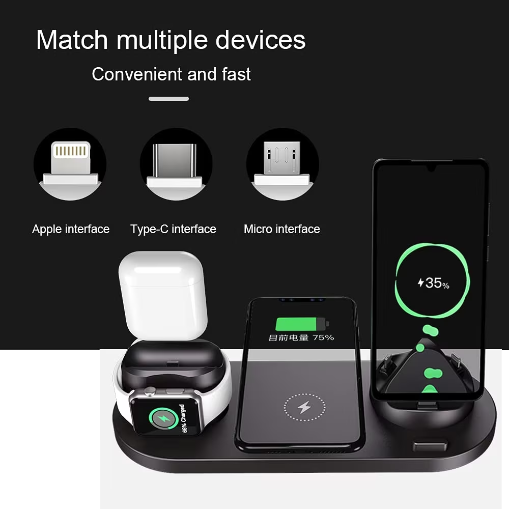 6 in 1 Wireless Charging Stand