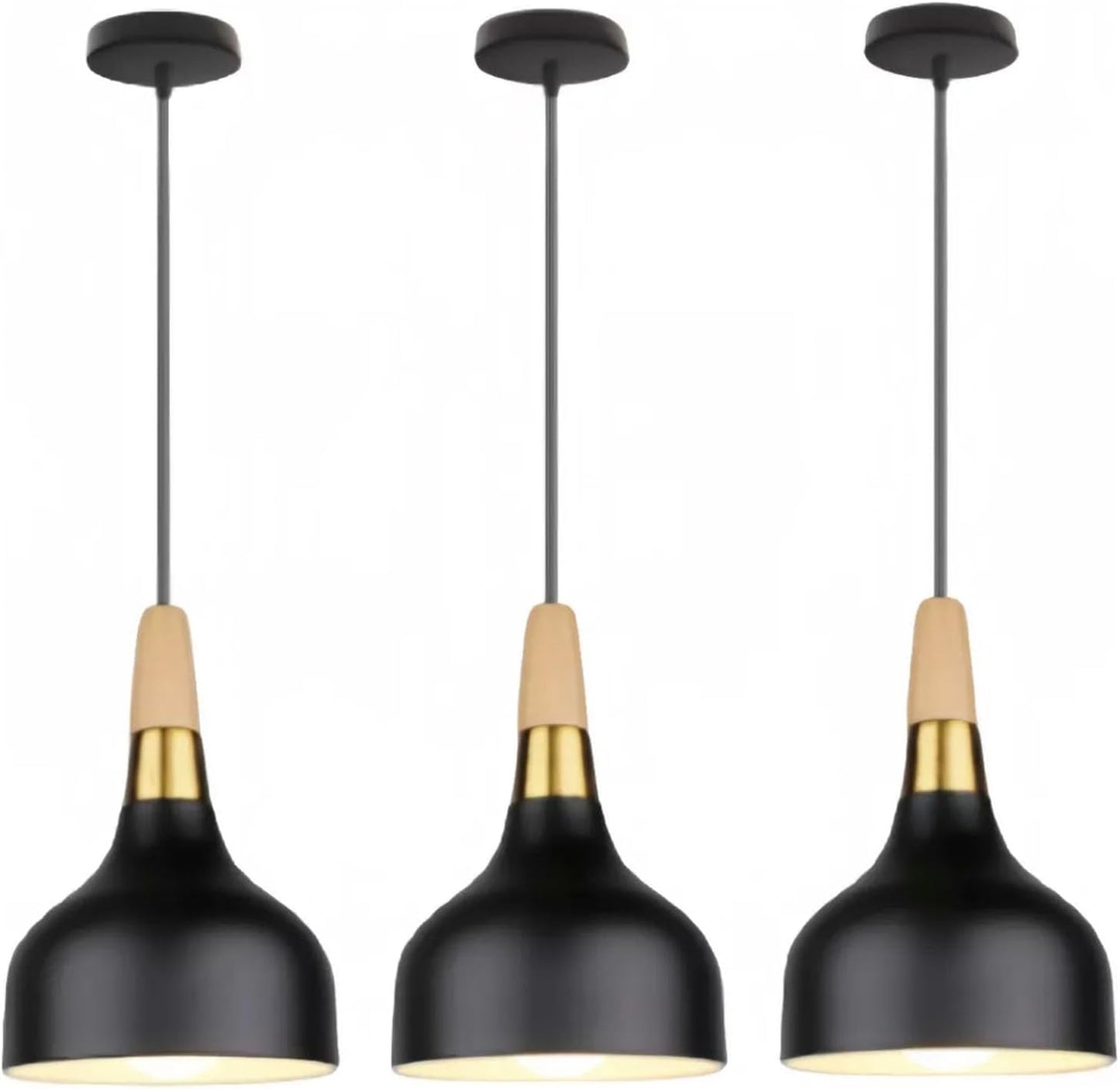 Sleek Black Macarons Chandelier Modern Industrial Light Fixture for Bedrooms