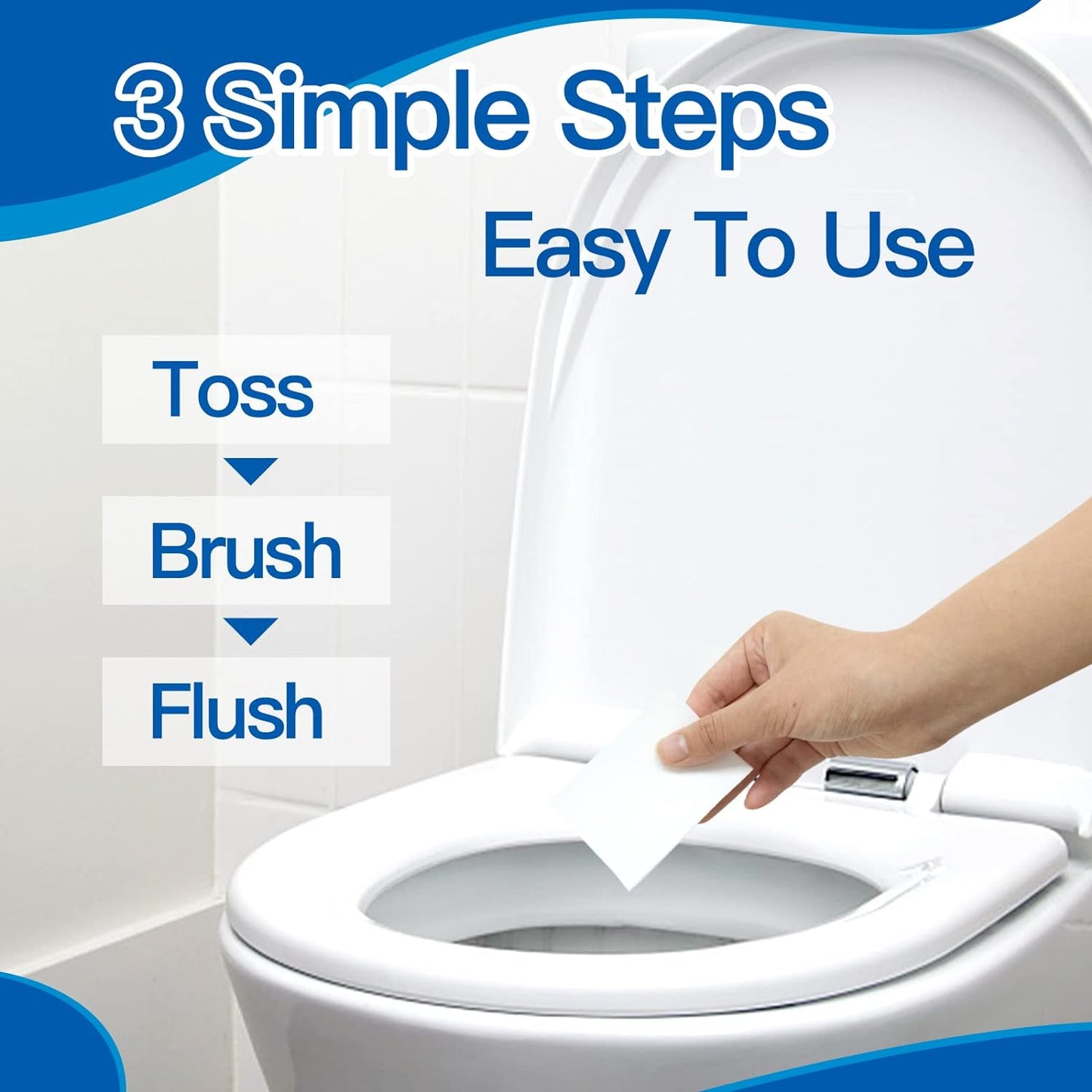 Eco Friendly Toilet Cleaner Sheets - Plastic Free Biodegradable Septic Safe