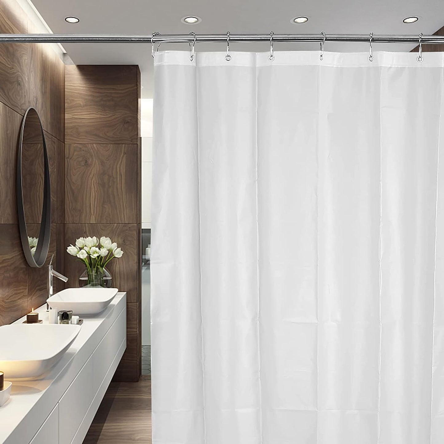 Rustproof Shower Curtain Rings Hooks