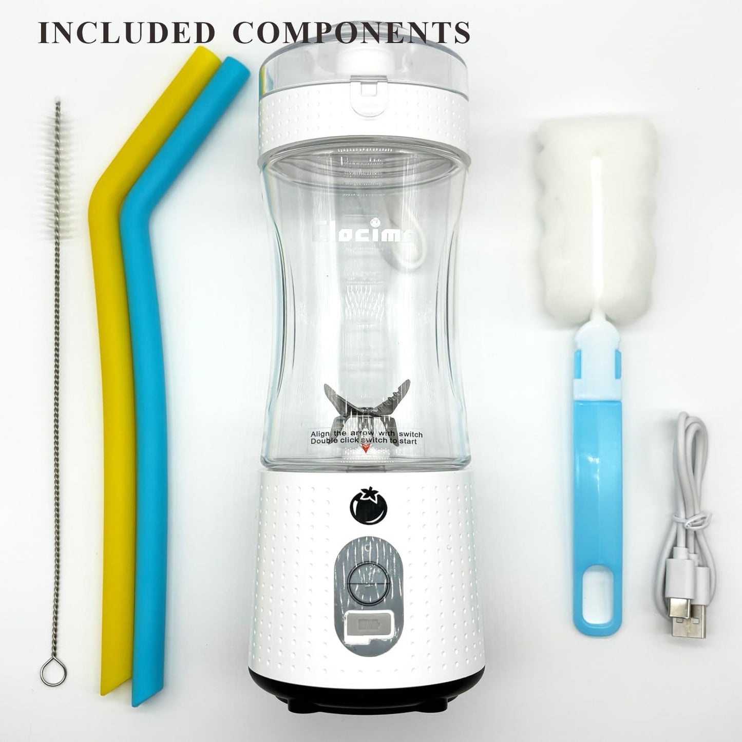 Clocime Portable Blender for Furit Juices, Smoothies and Milk Shakes