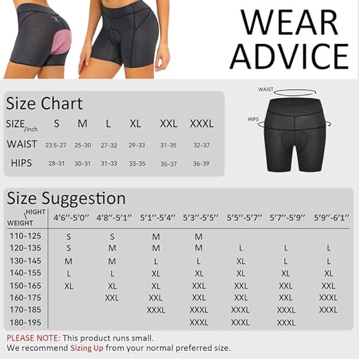 Women Cycling Underwear Bicycle Biking Biker Short