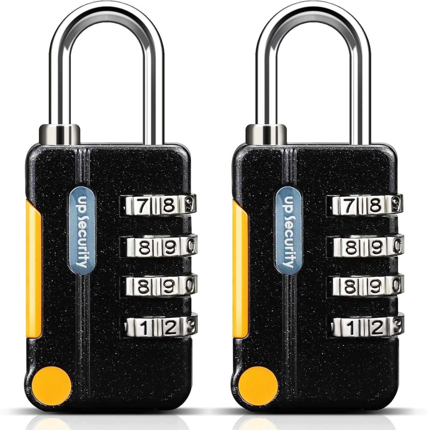 Worve 2 Pack Combination Lock 4 Digit Outdoor Waterproof Padlock