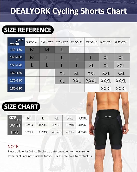 Men's Padded Cycling Shorts Bike Underwear MU