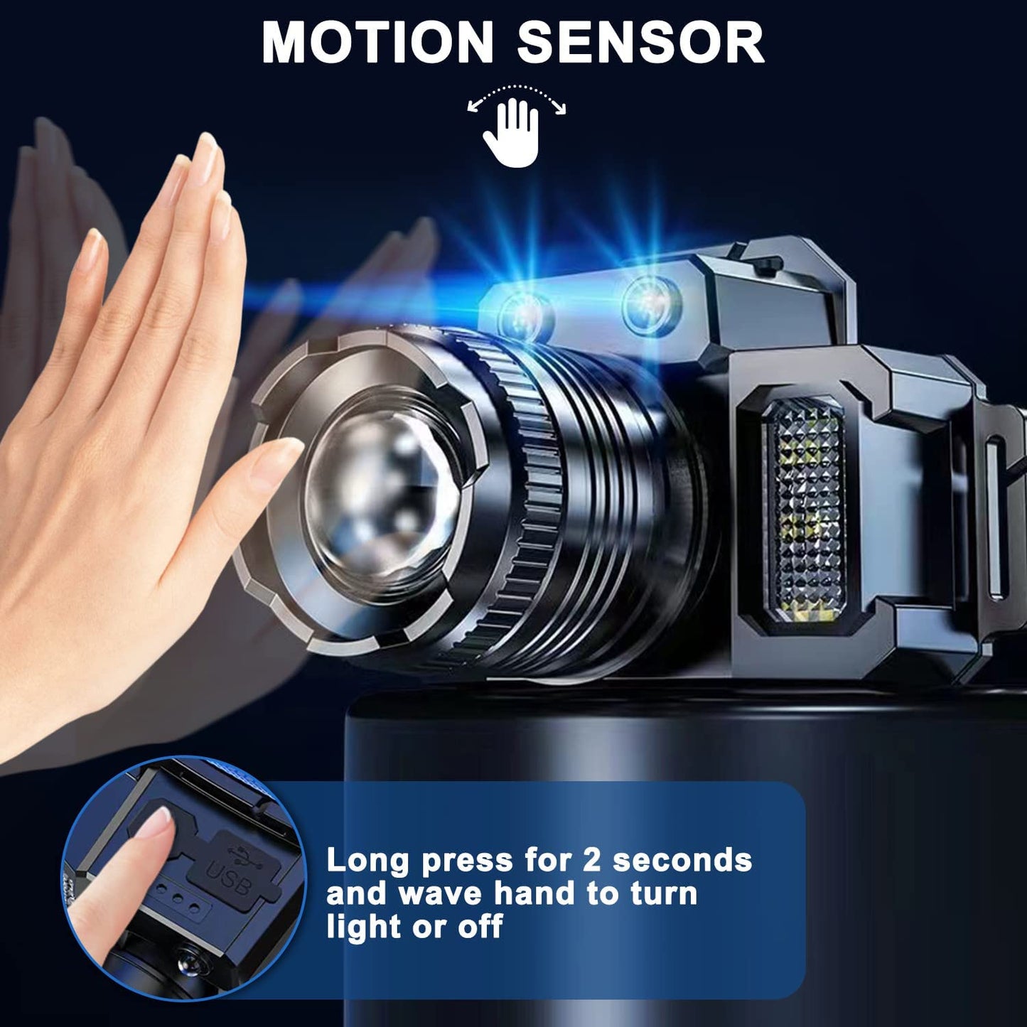 6 in 1 Rechargeable Headlamp