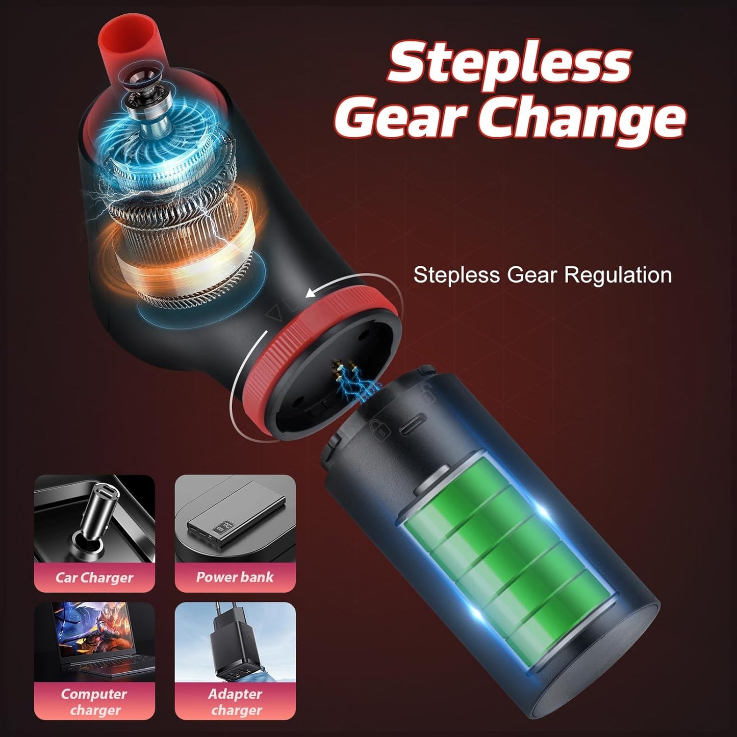 Compressed Air Duster 51000 RPM Rechargeable