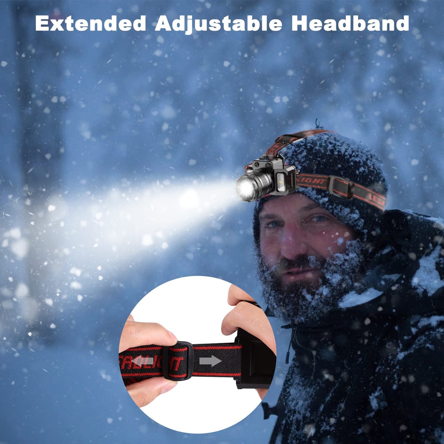 6 in 1 Rechargeable Headlamp