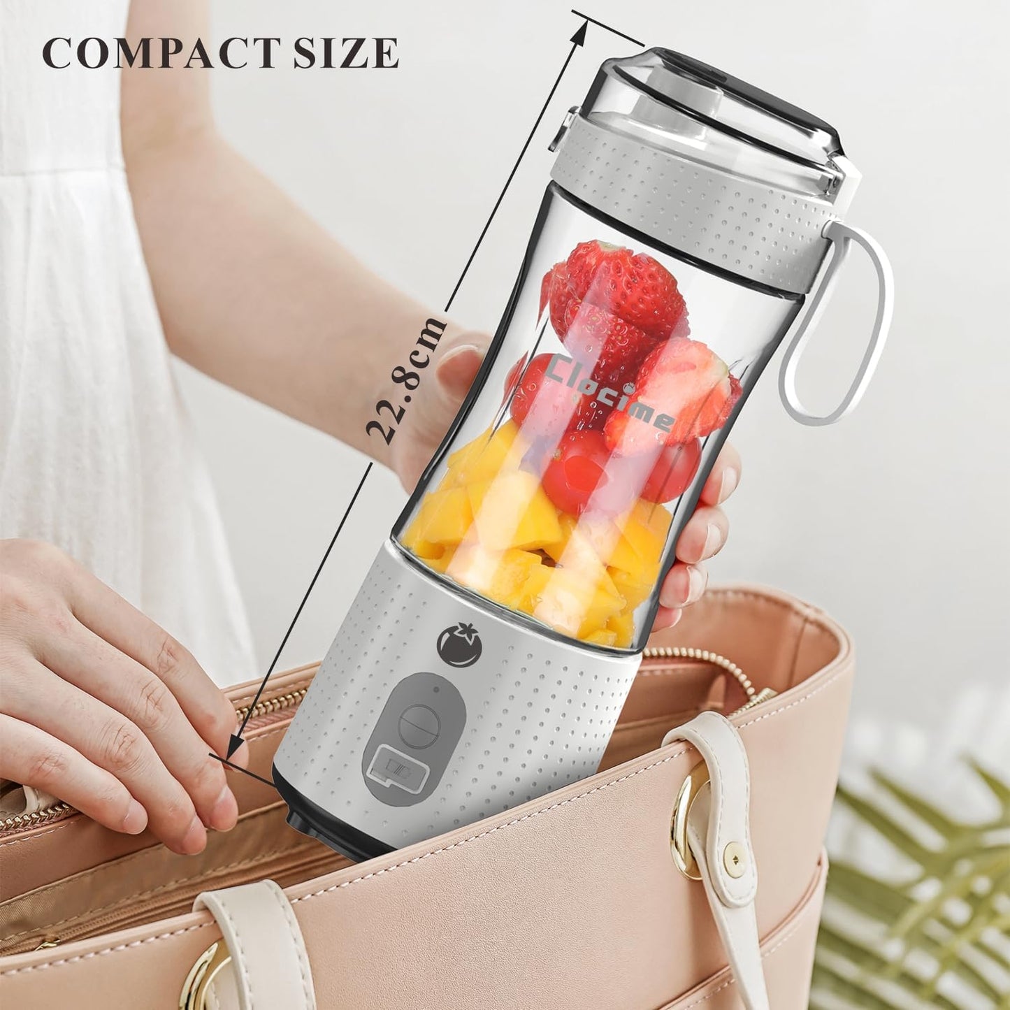 Clocime Portable Blender for Furit Juices, Smoothies and Milk Shakes