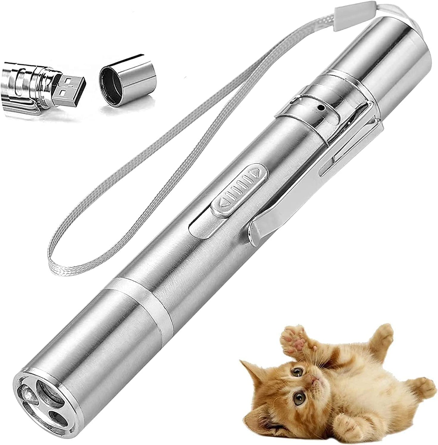 Multi Pattern LED Pointer Light Interactive Kitten Toy