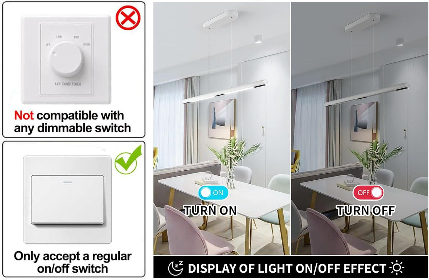 Garwarm Led Linear Light,47.2 in White,6000K