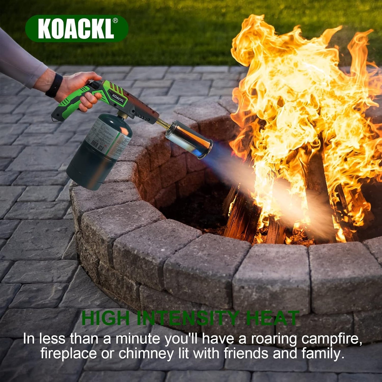 Koackl Powerful Propane Torch Head with Igniter, Gas Welding Equipment