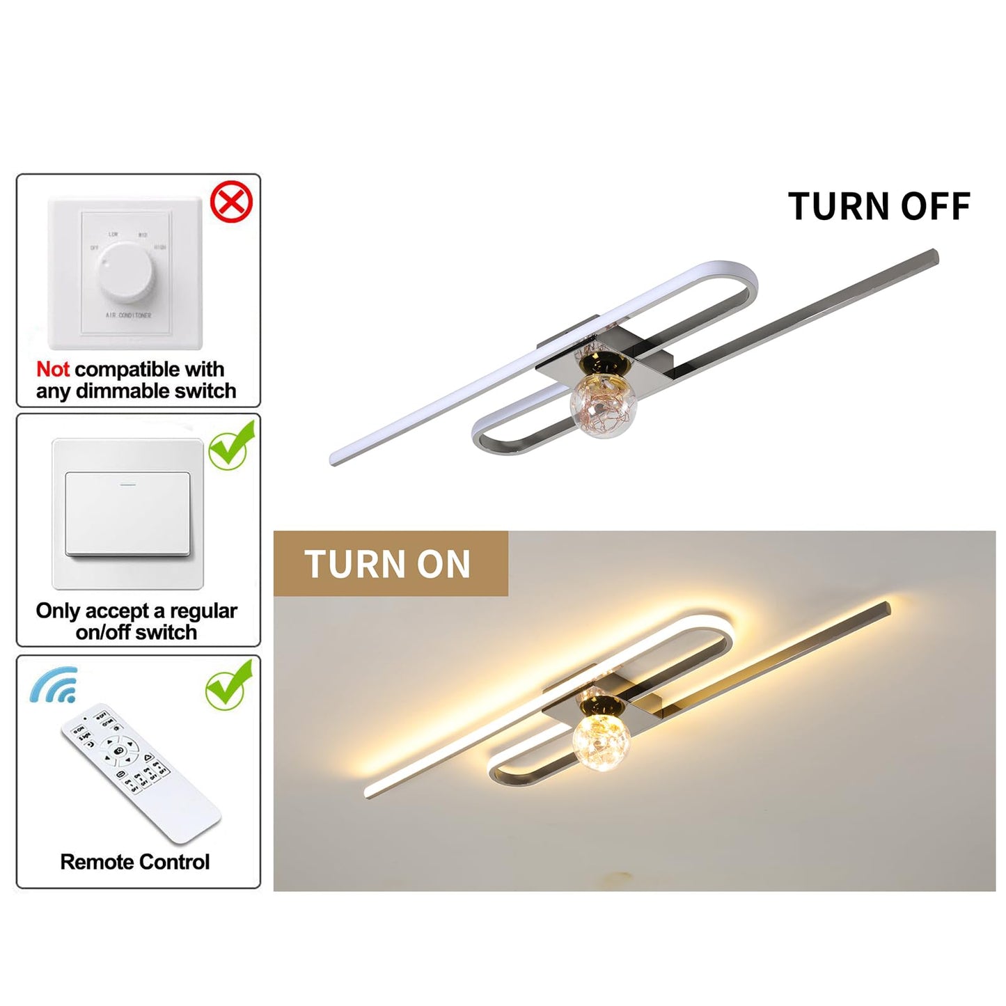 Led Ceiling Lamp Dimmable(48W 2880lm)