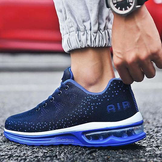 QAUPPE Men's Air Running Shoes – Lightweight Athletic Sneakers for Running, Tennis & Trail