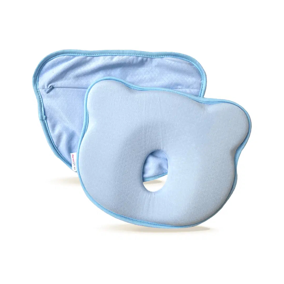 Soft Baby Pillow | 100% Organic Memory Foam | 3cm Thickness | Blue/Pink/Yellow