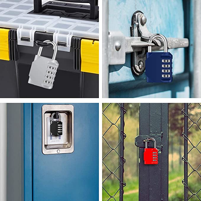 Combination Lock 4 Digit Outdoor Waterproof Padlock