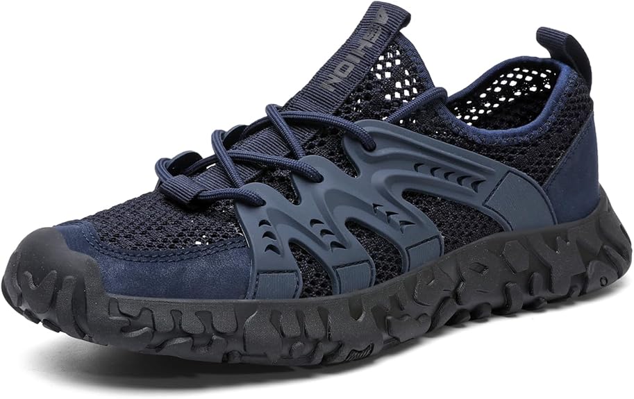 ASHION Shoes for Men Lightweight Breathable Slip On Walking Shoes Summer Quick Dry