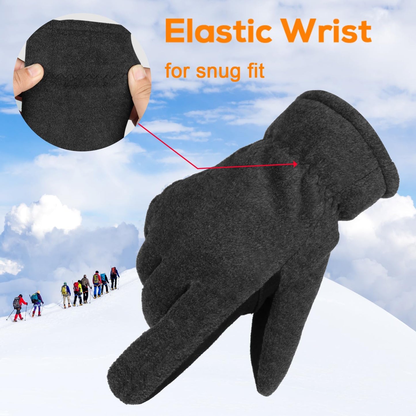 OZERO Winter Gloves for Men & Women ❄️ | Thermal Cold Weather Gloves for Running, Cycling, Driving