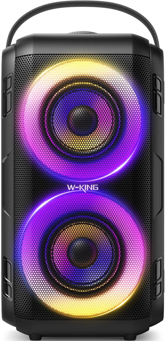 🎵🔥 W-KING T9-2 MEGA BASS Party Speaker | 80W | 105dB | 24H Playtime | LED Lights! 🔥🎵