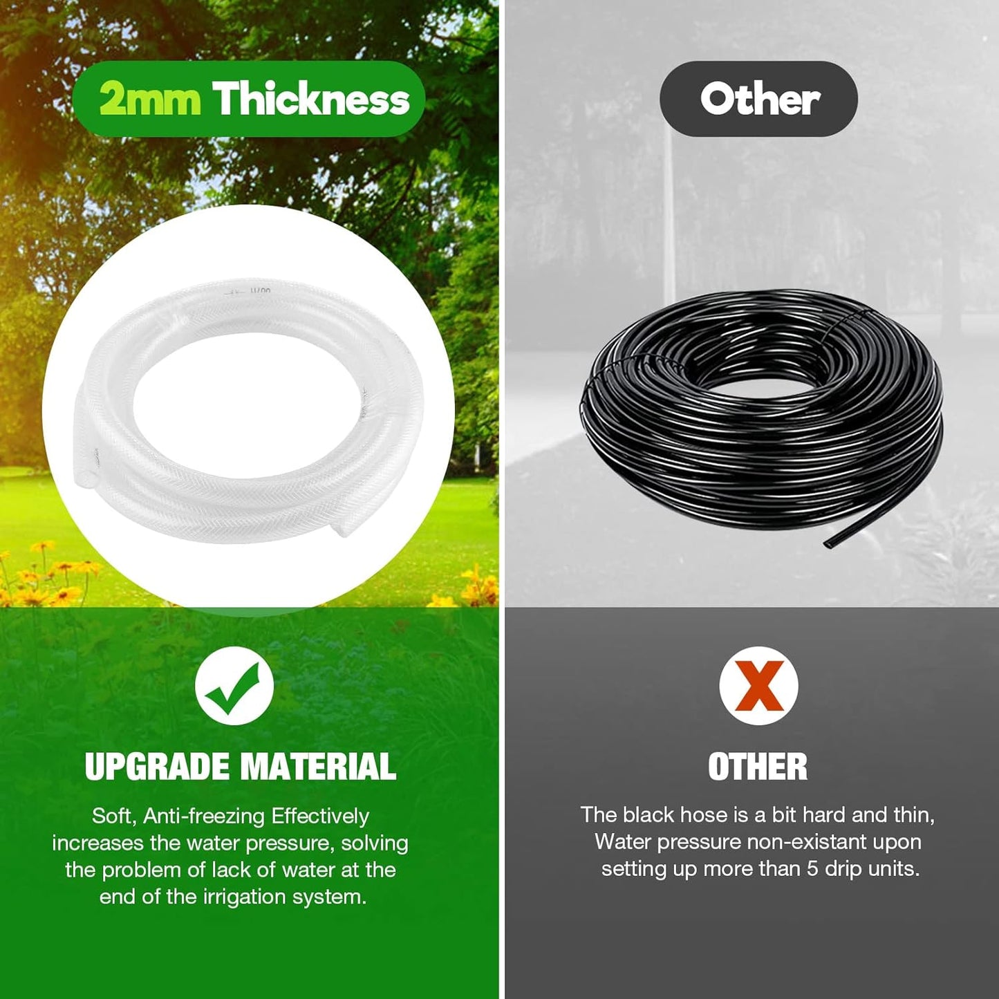 🌿 Professional 141FT Drip Irrigation Kit - Automatic Watering System