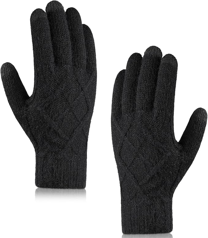 Cierto Women's Winter Gloves | Fashion Touchscreen Fleece Gloves ❄️ Elegant & Warm