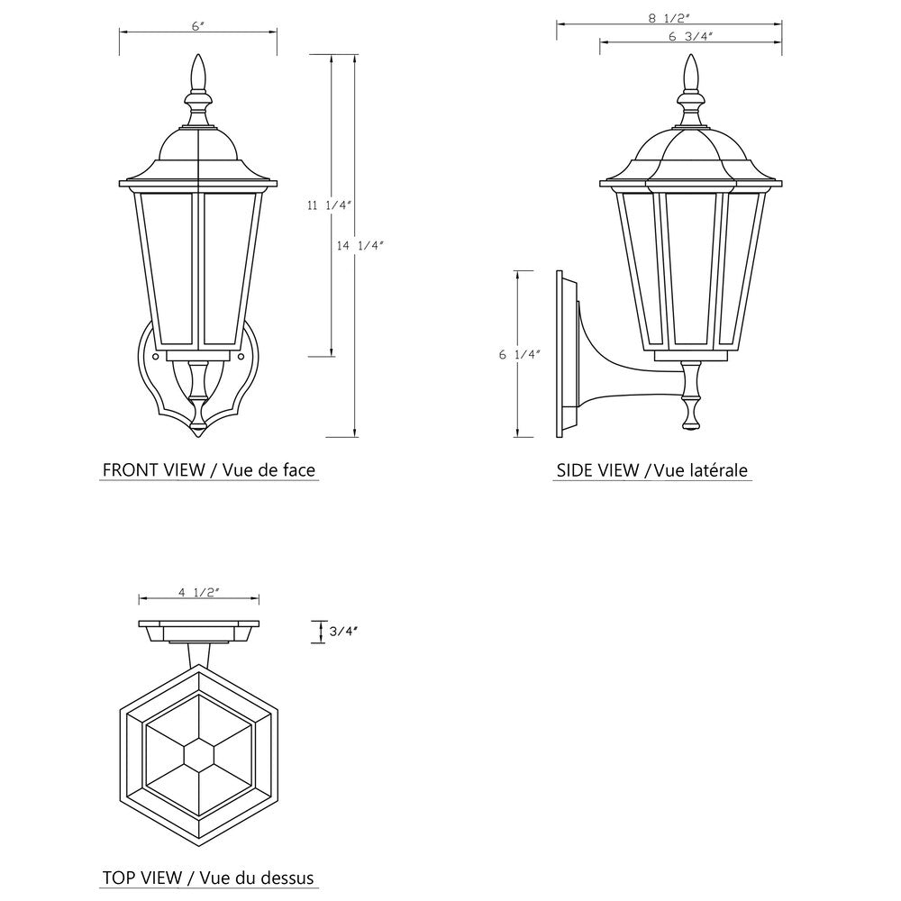 Cattleya CA1905-2W Outdoor Wall Lantern